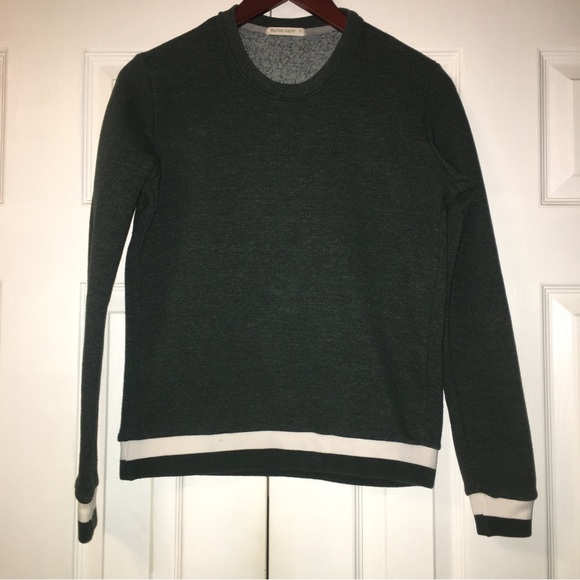 Marine Layer Forest Green Crew Neck Pullover Sweatshirt - Picture 7 of 12